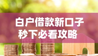 白户借款新口子秒下必看攻略 实测新平台审核机制