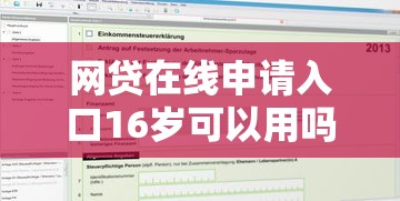 网贷在线申请入口16岁可以用吗？未成年人贷款真相揭秘！