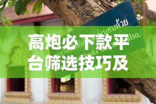 高炮必下款平台筛选技巧及避坑指南