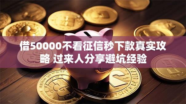 借50000不看征信秒下款真实攻略 过来人分享避坑经验