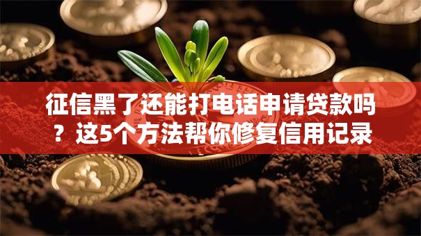 征信黑了还能打电话申请贷款吗？这5个方法帮你修复信用记录