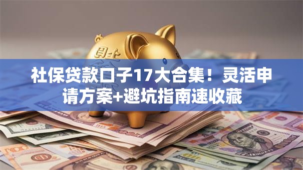 社保贷款口子17大合集！灵活申请方案+避坑指南速收藏