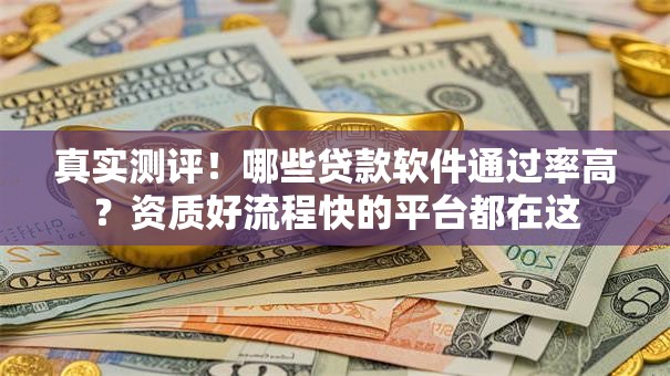 真实测评！哪些贷款软件通过率高？资质好流程快的平台都在这