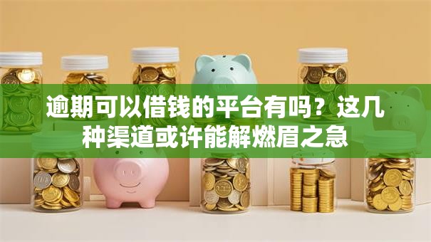 逾期可以借钱的平台有吗？这几种渠道或许能解燃眉之急
