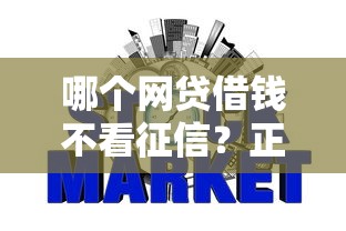 哪个网贷借钱不看征信？正规平台审核流程解析与避坑指南