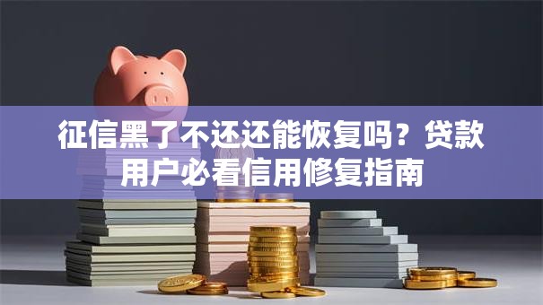 征信黑了不还还能恢复吗？贷款用户必看信用修复指南