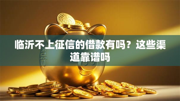 临沂不上征信的借款有吗？这些渠道靠谱吗