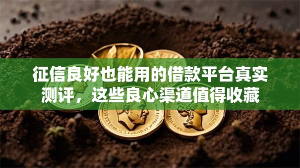 征信良好也能用的借款平台真实测评，这些良心渠道值得收藏