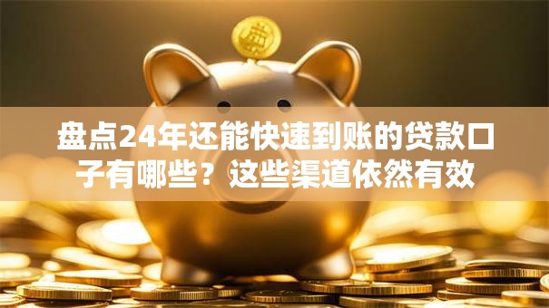 盘点24年还能快速到账的贷款口子有哪些？这些渠道依然有效