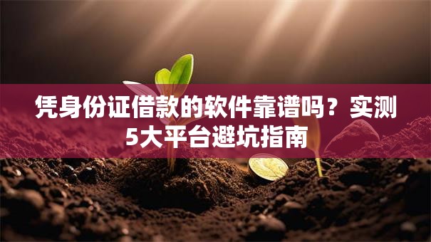 凭身份证借款的软件靠谱吗？实测5大平台避坑指南