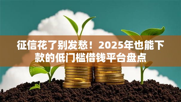 征信花了别发愁！2025年也能下款的低门槛借钱平台盘点