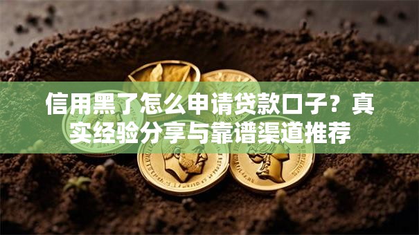 信用黑了怎么申请贷款口子？真实经验分享与靠谱渠道推荐