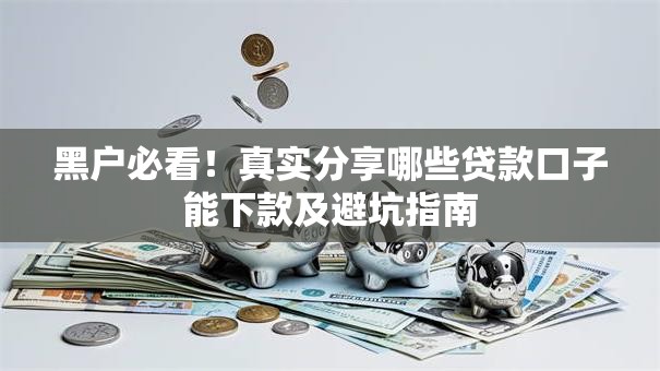 黑户必看！真实分享哪些贷款口子能下款及避坑指南
