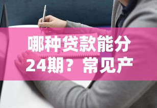 哪种贷款能分24期？常见产品推荐及申请避坑指南