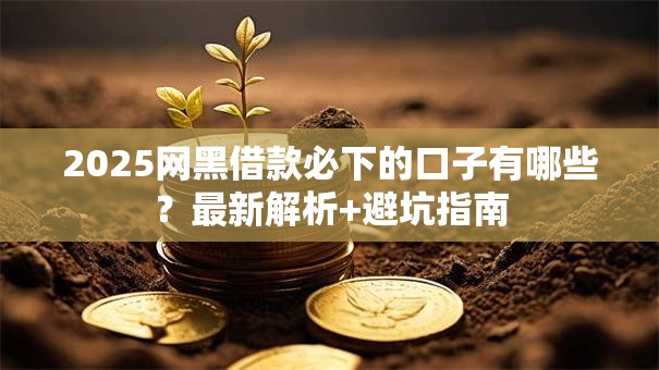2025网黑借款必下的口子有哪些？最新解析+避坑指南