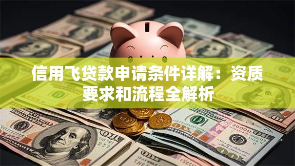 信用飞贷款申请条件详解：资质要求和流程全解析