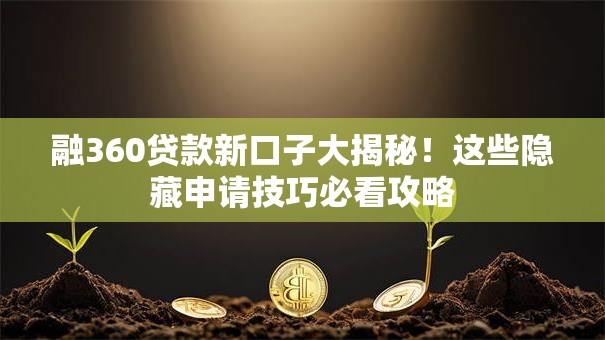 融360贷款新口子大揭秘！这些隐藏申请技巧必看攻略