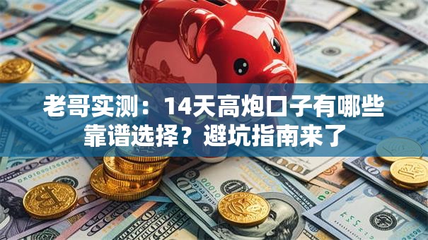 老哥实测：14天高炮口子有哪些靠谱选择？避坑指南来了