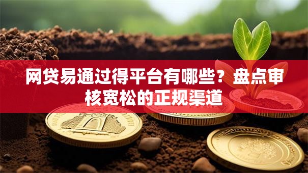 网贷易通过得平台有哪些？盘点审核宽松的正规渠道
