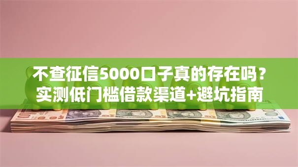 不查征信5000口子真的存在吗？实测低门槛借款渠道+避坑指南
