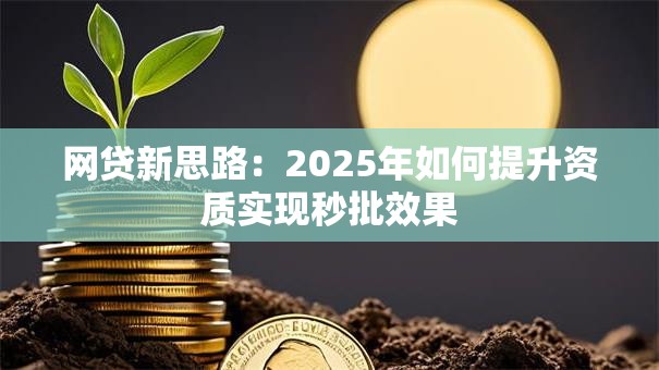 网贷新思路：2025年如何提升资质实现秒批效果