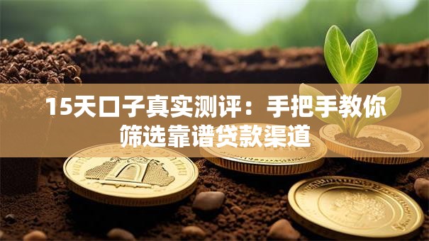 15天口子真实测评：手把手教你筛选靠谱贷款渠道