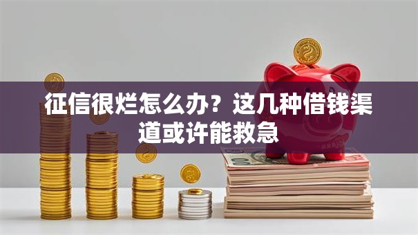 征信很烂怎么办？这几种借钱渠道或许能救急