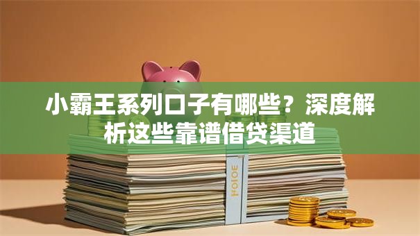小霸王系列口子有哪些？深度解析这些靠谱借贷渠道