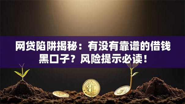 网贷陷阱揭秘：有没有靠谱的借钱黑口子？风险提示必读！