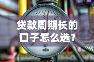 贷款周期长的口子怎么选？解析低压力长期借款渠道优缺点