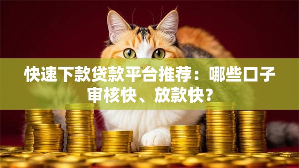 快速下款贷款平台推荐：哪些口子审核快、放款快？