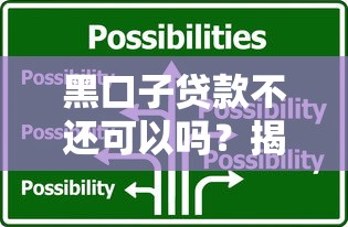 黑口子贷款不还可以吗？揭秘不还款的隐藏风险与应对技巧