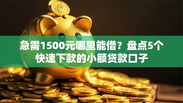 急需1500元哪里能借？盘点5个快速下款的小额贷款口子
