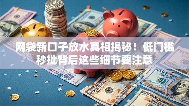 网袋新口子放水真相揭秘！低门槛秒批背后这些细节要注意