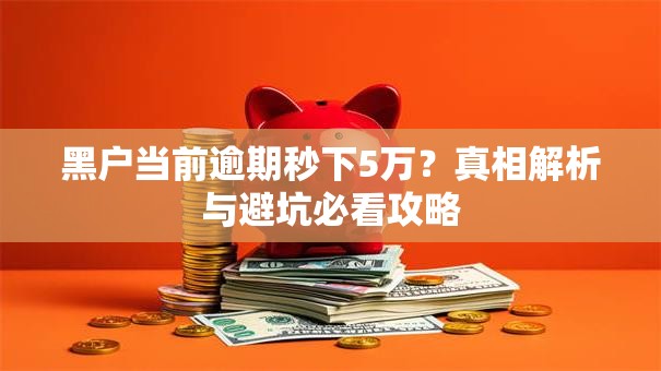 黑户当前逾期秒下5万？真相解析与避坑必看攻略