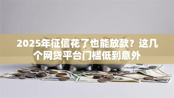 2025年征信花了也能放款？这几个网贷平台门槛低到意外