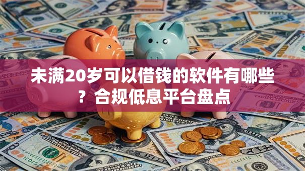 未满20岁可以借钱的软件有哪些？合规低息平台盘点