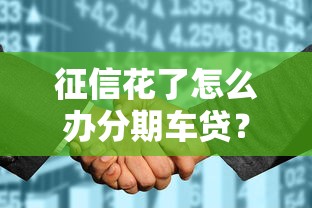 征信花了怎么办分期车贷？老司机教你正确申请姿势