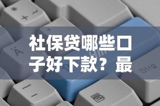 社保贷哪些口子好下款？最新靠谱平台推荐