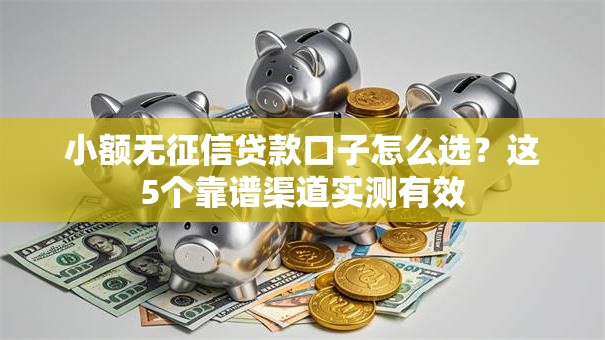 小额无征信贷款口子怎么选？这5个靠谱渠道实测有效