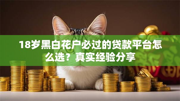 18岁黑白花户必过的贷款平台怎么选？真实经验分享