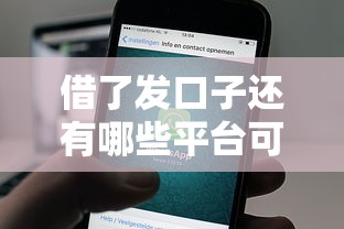 借了发口子还有哪些平台可选？这些渠道别错过