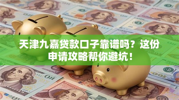 天津九嘉贷款口子靠谱吗？这份申请攻略帮你避坑！