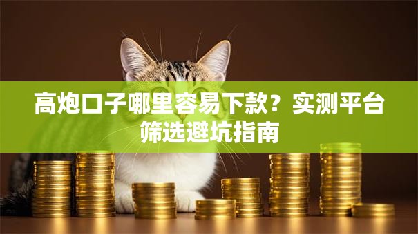 高炮口子哪里容易下款？实测平台筛选避坑指南