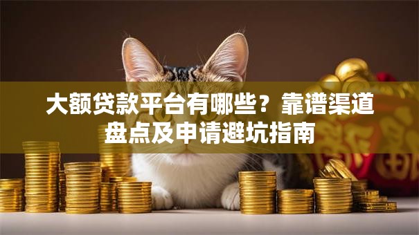 大额贷款平台有哪些？靠谱渠道盘点及申请避坑指南