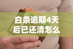 白条逾期4天后已还清怎么办？补救措施与信用恢复全解析
