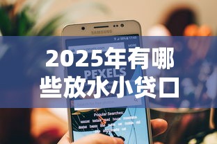 2025年有哪些放水小贷口子？这几个渠道别错过！