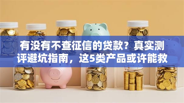 有没有不查征信的贷款？真实测评避坑指南，这5类产品或许能救急