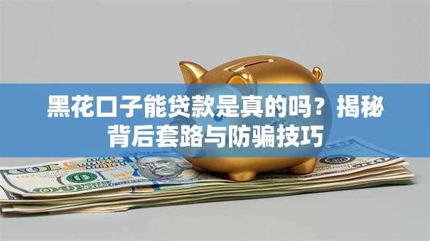 黑花口子能贷款是真的吗？揭秘背后套路与防骗技巧