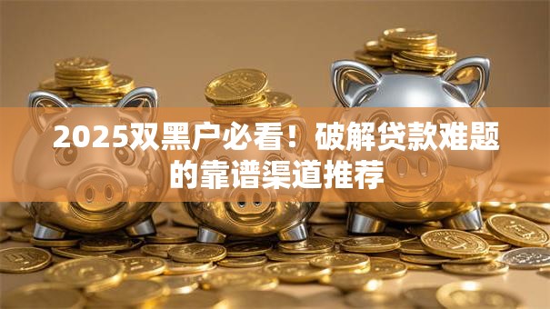 2025双黑户必看！破解贷款难题的靠谱渠道推荐